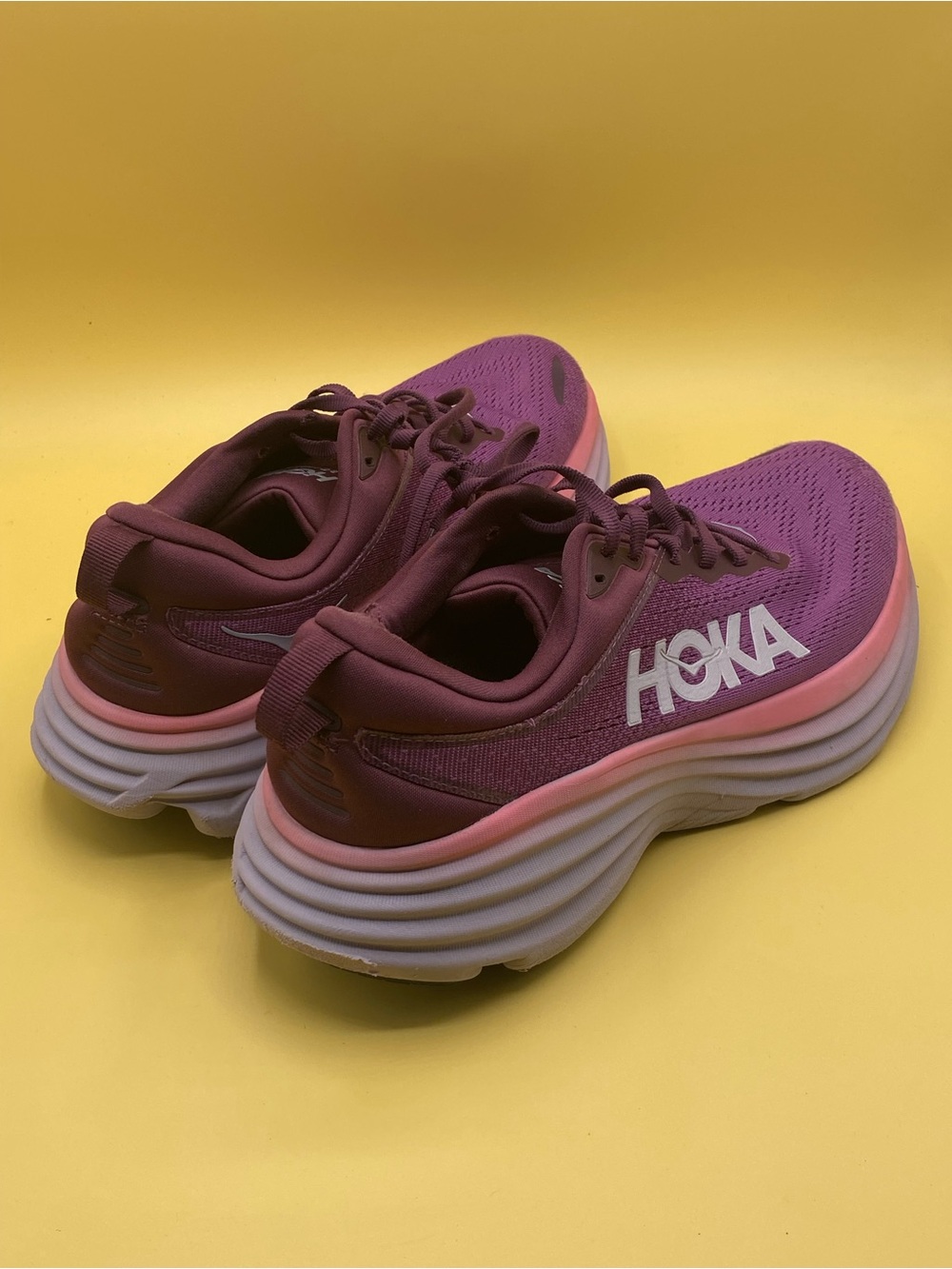Hoka One One Bondi 8 Beautyberry Grape Wine - Picture 2 of 4
